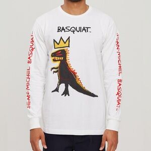 REASON-Jean Michel Basquiat White LONG SLEEVE Size Large T-Shirt BRAND NEW